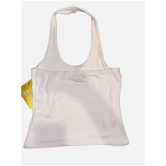 Cult Favorite- NWT White Halter Top with American Flag size Small - Picture 3 of 12